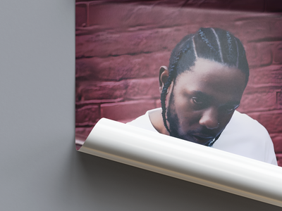 Kendrick Lamar 'DAMN' Spotify Poster | Hype Posters