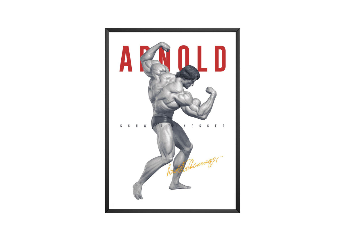 Arnold Schwarzenegger 'Signature' Bodybuilding Poster - Posters, Prints & Wall Art | HYPE Posters