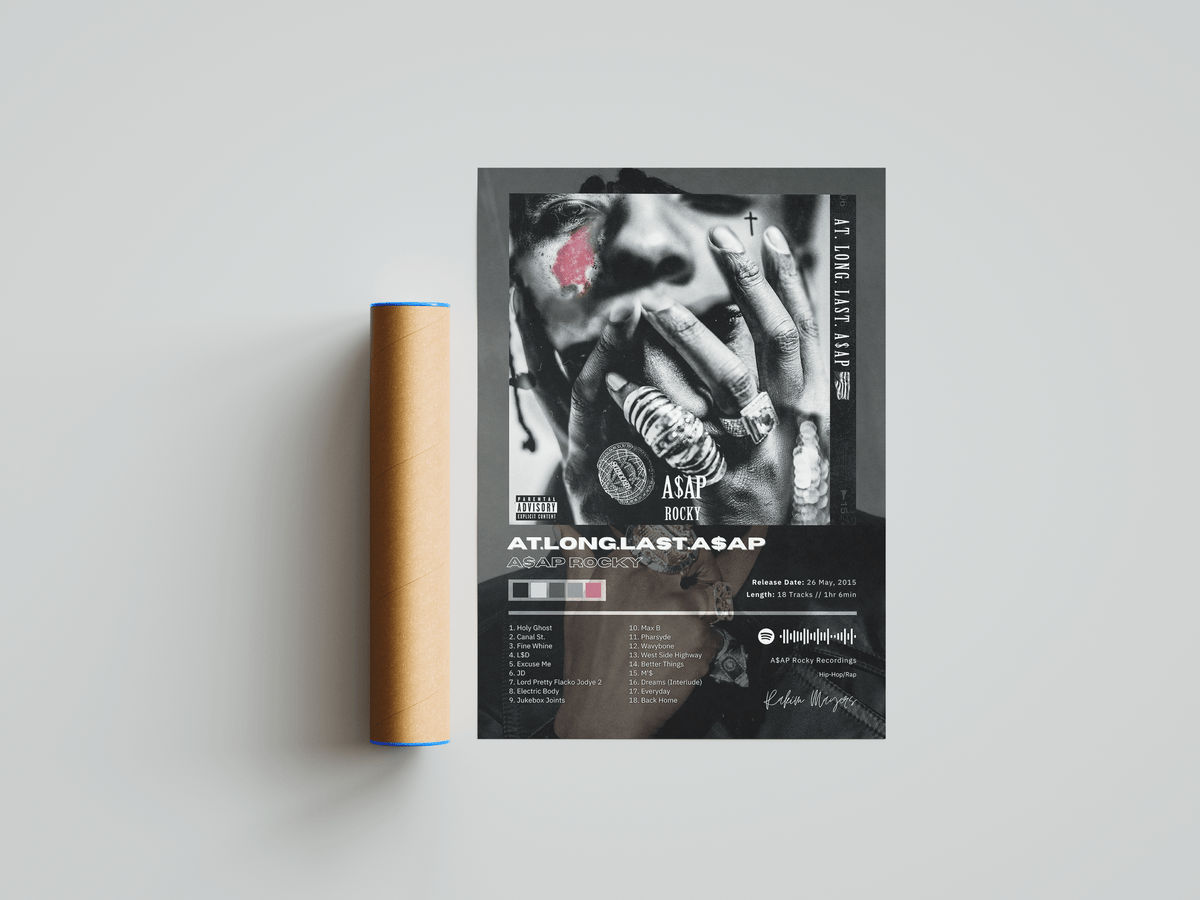 Asap Rocky 'At Long Last' Album Poster - Posters, Prints & Wall Art | HYPE Posters