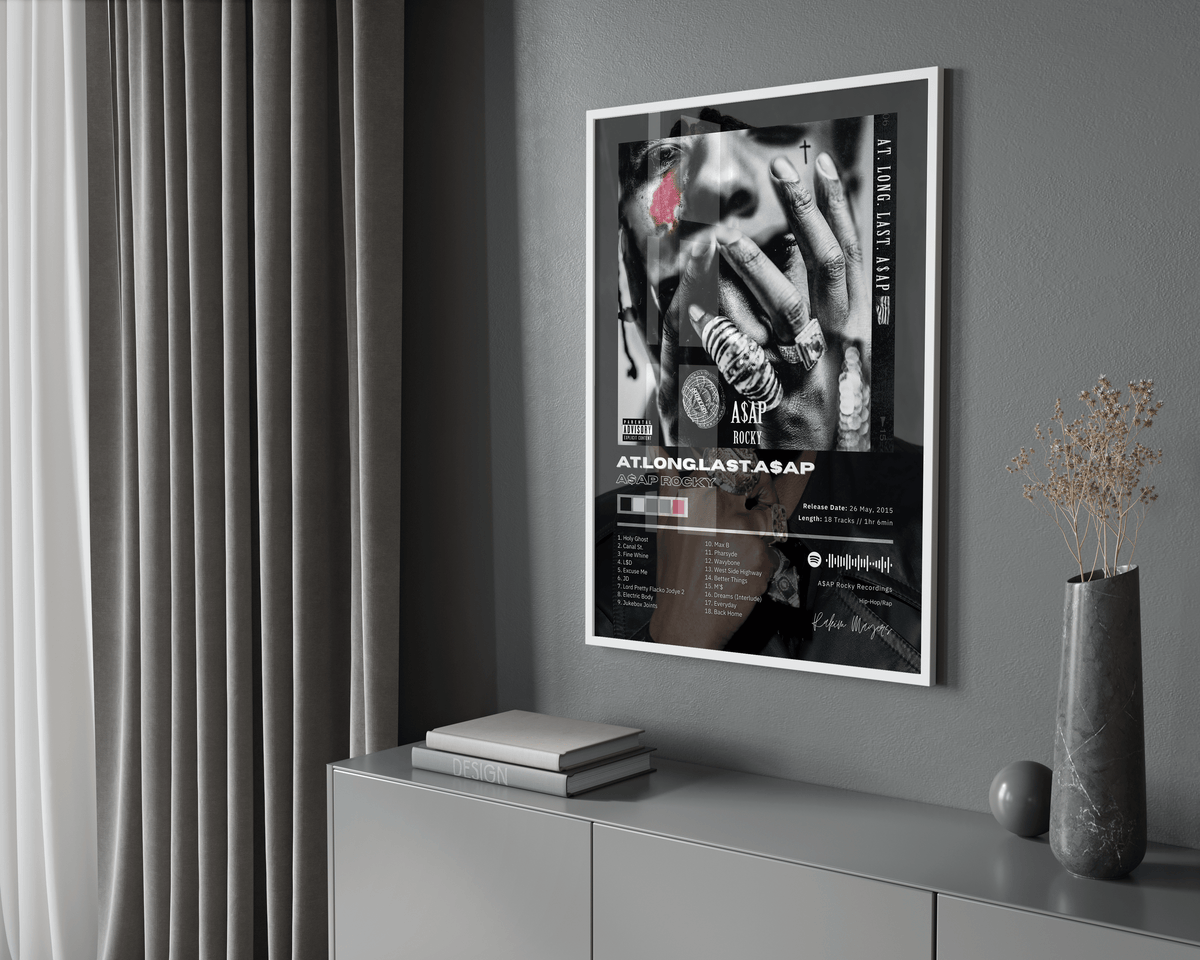 Asap Rocky 'At Long Last' Album Poster - Posters, Prints & Wall Art | HYPE Posters