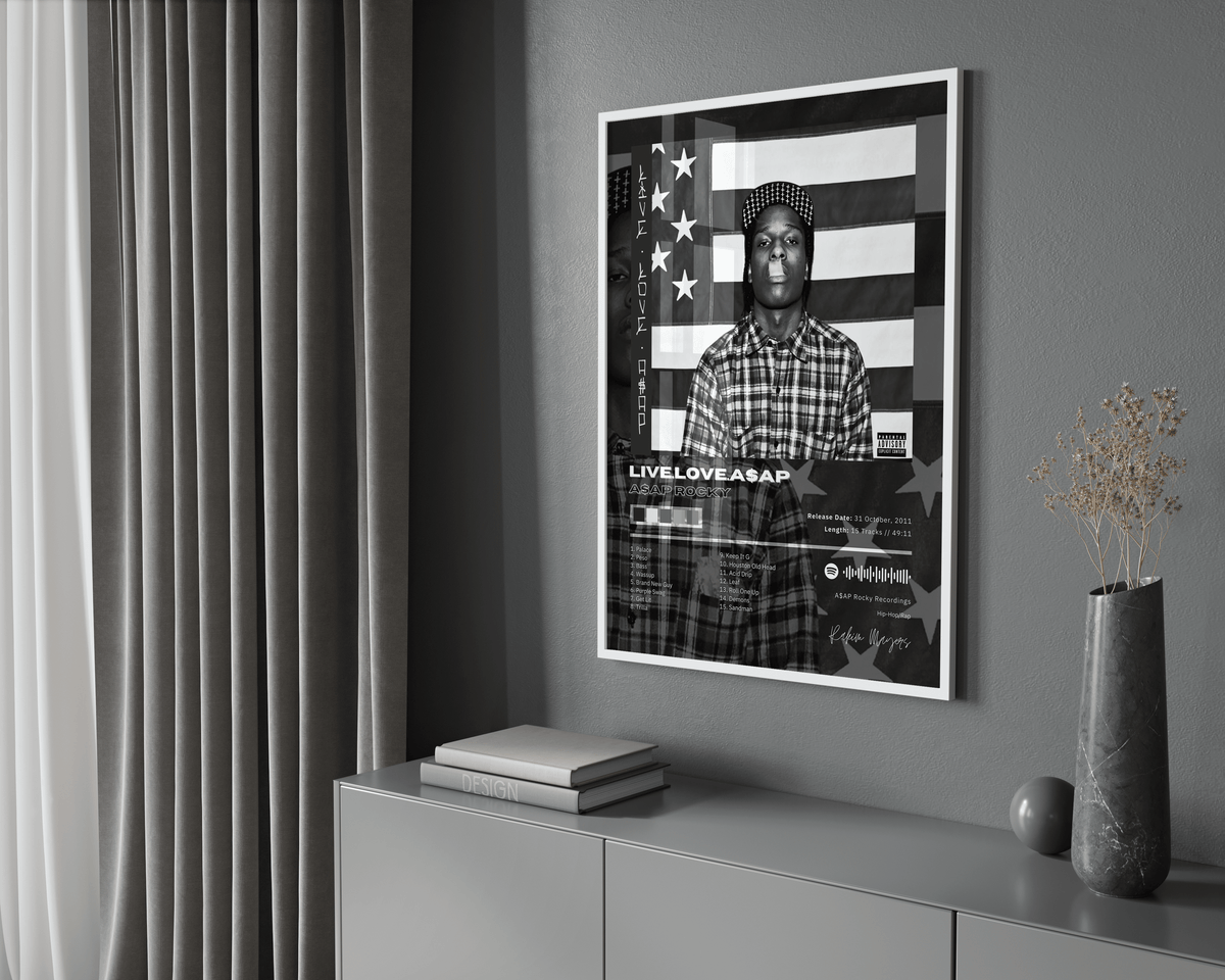 Asap Rocky 'Live Love A$ap' Album Poster - Posters, Prints & Wall Art | HYPE Posters
