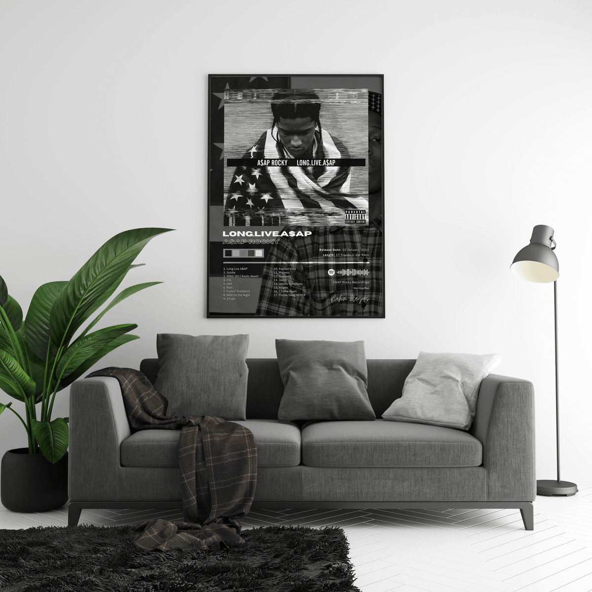 Asap Rocky 'Long Live A$ap' Album Poster - Posters, Prints & Wall Art | HYPE Posters