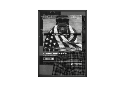 Asap Rocky 'Long Live A$ap' Album Poster - Posters, Prints & Wall Art | HYPE Posters
