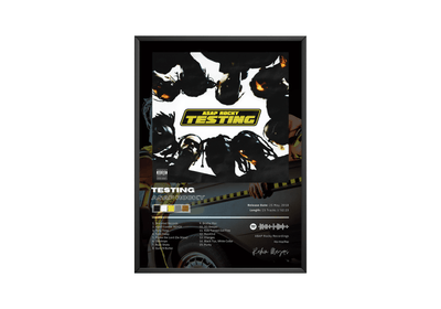 Asap Rocky 'Testing' Album Poster - Posters, Prints & Wall Art | HYPE Posters