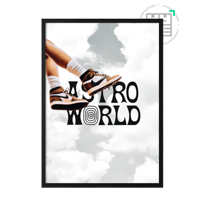 Astroworld Sneakers Poster - Posters, Prints & Wall Art | HYPE Posters