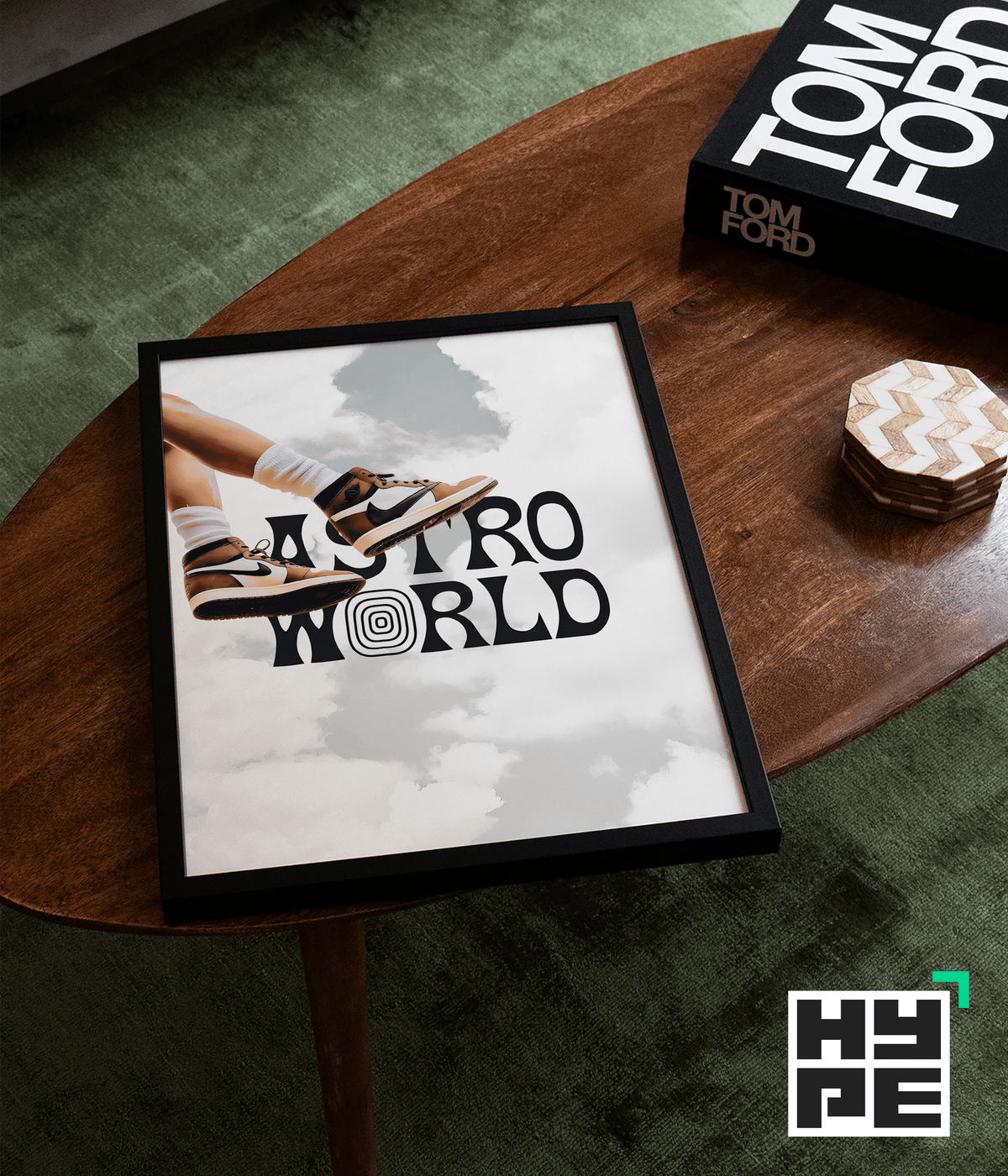 Astroworld Sneakers Poster - Posters, Prints & Wall Art | HYPE Posters