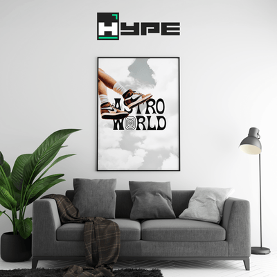 Astroworld Sneakers Poster - Posters, Prints & Wall Art | HYPE Posters