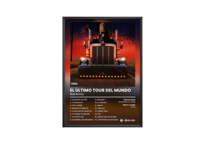 Bad Bunny 'El Ultimo Tour Del Mundo' Poster - Posters, Prints & Wall Art | HYPE Posters