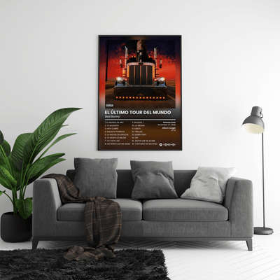 Bad Bunny 'El Ultimo Tour Del Mundo' Poster - Posters, Prints & Wall Art | HYPE Posters