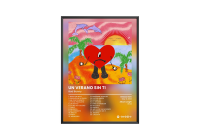 Bad Bunny 'Un Verano Sin Ti' Album Poster - Posters, Prints & Wall Art | HYPE Posters