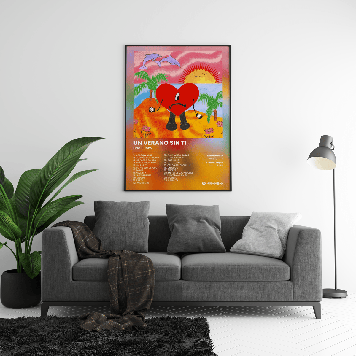 Bad Bunny 'Un Verano Sin Ti' Album Poster - Posters, Prints & Wall Art | HYPE Posters