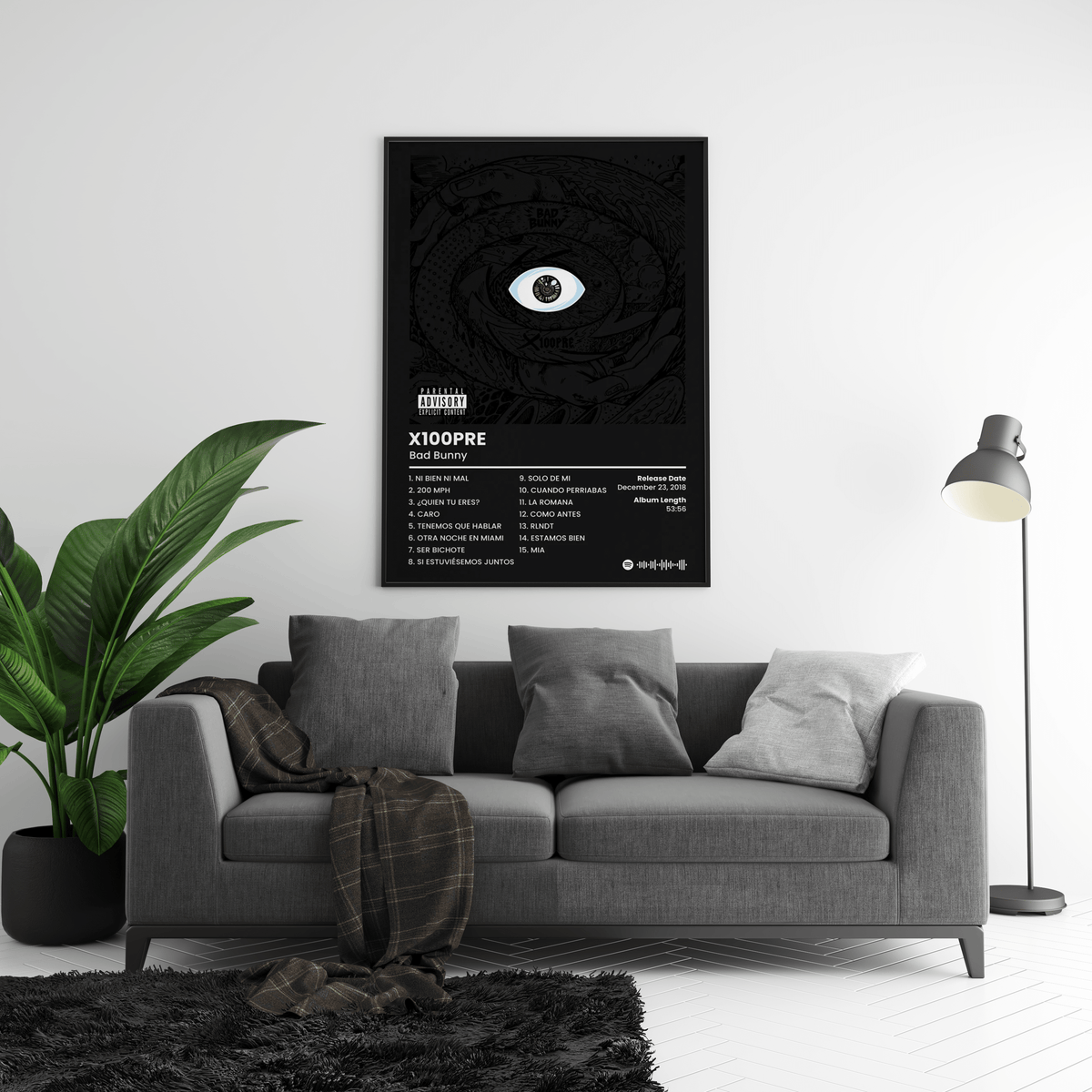 Bad Bunny 'X100PRE' Album Poster - Posters, Prints & Wall Art | HYPE Posters