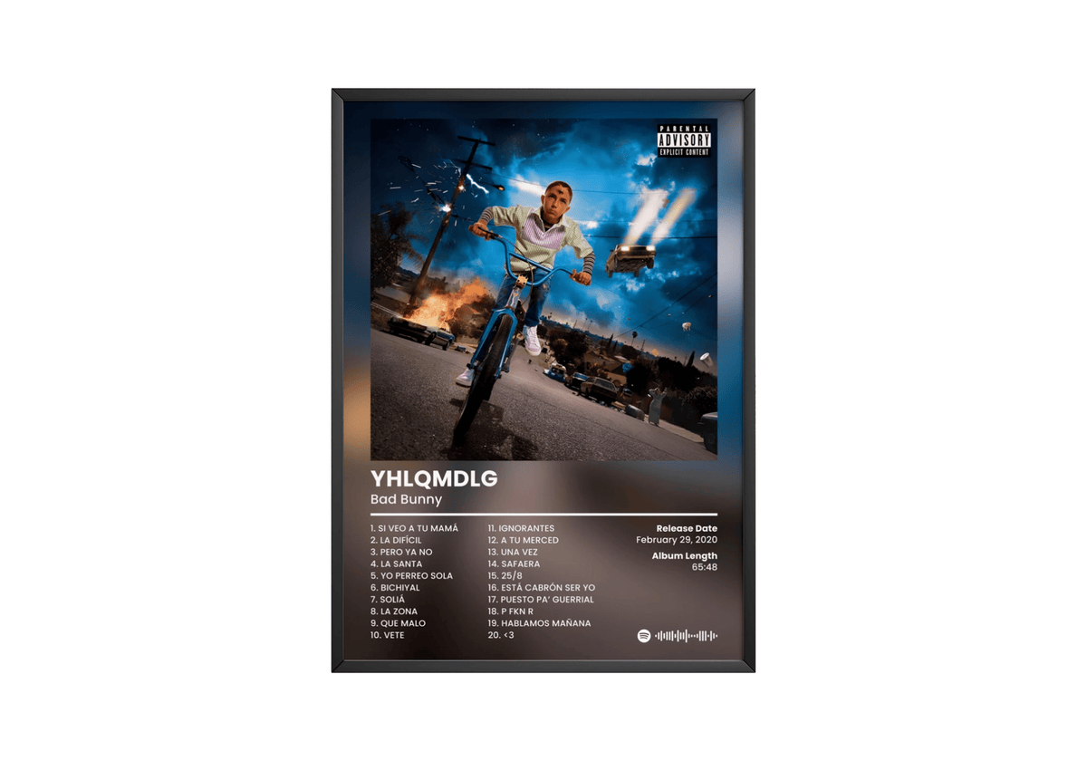 Bad Bunny 'YHLQMDLG' Album Poster - Posters, Prints & Wall Art | HYPE Posters