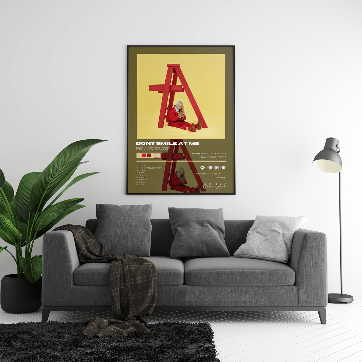 Billie Eilish 'dont smile at me' Album Poster - Posters, Prints & Wall Art | HYPE Posters