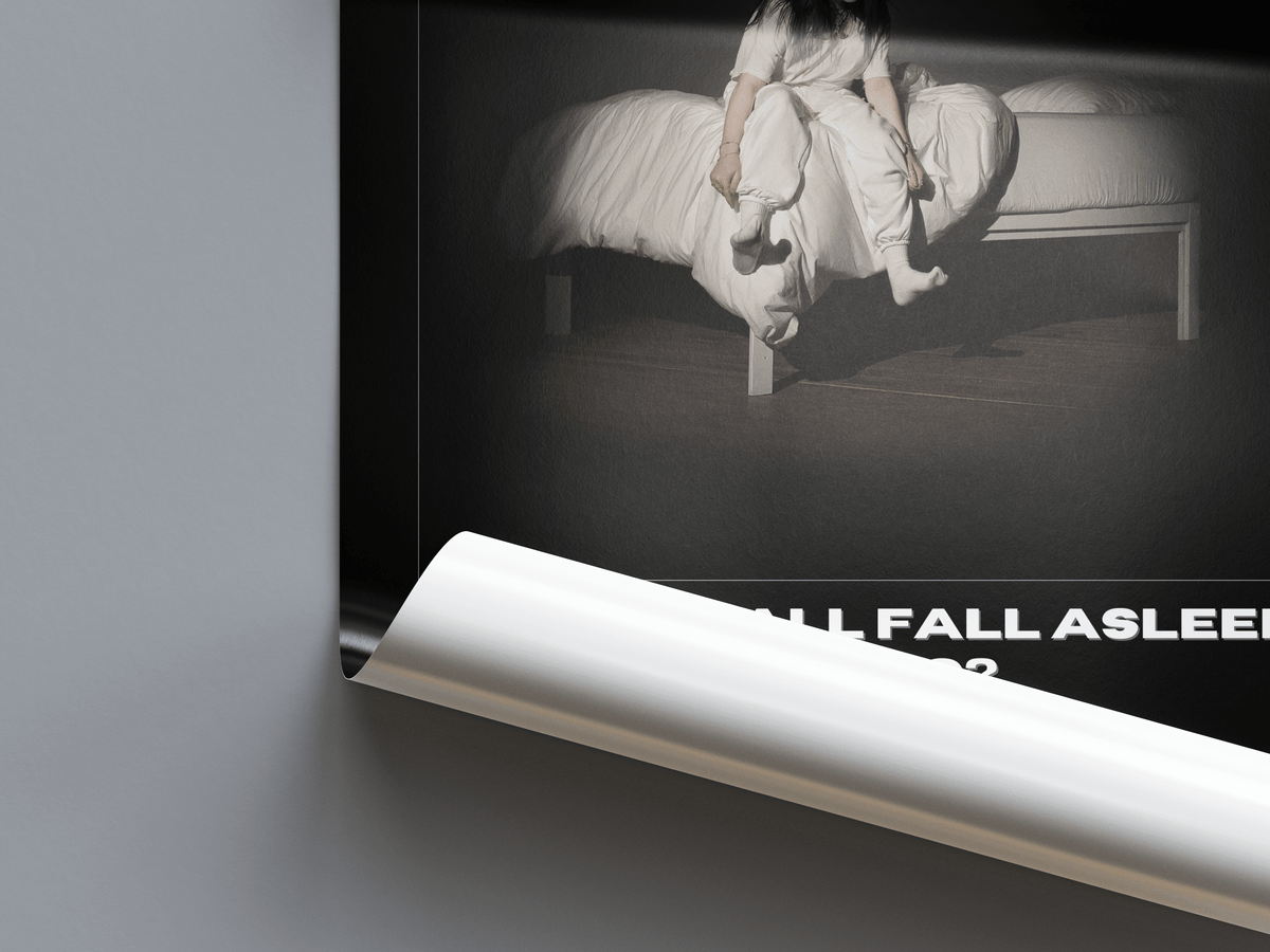Billie Eilish 'WHEN WE FALL ASLEEP WHERE DO WE GO' Album Poster - Posters, Prints & Wall Art | HYPE Posters