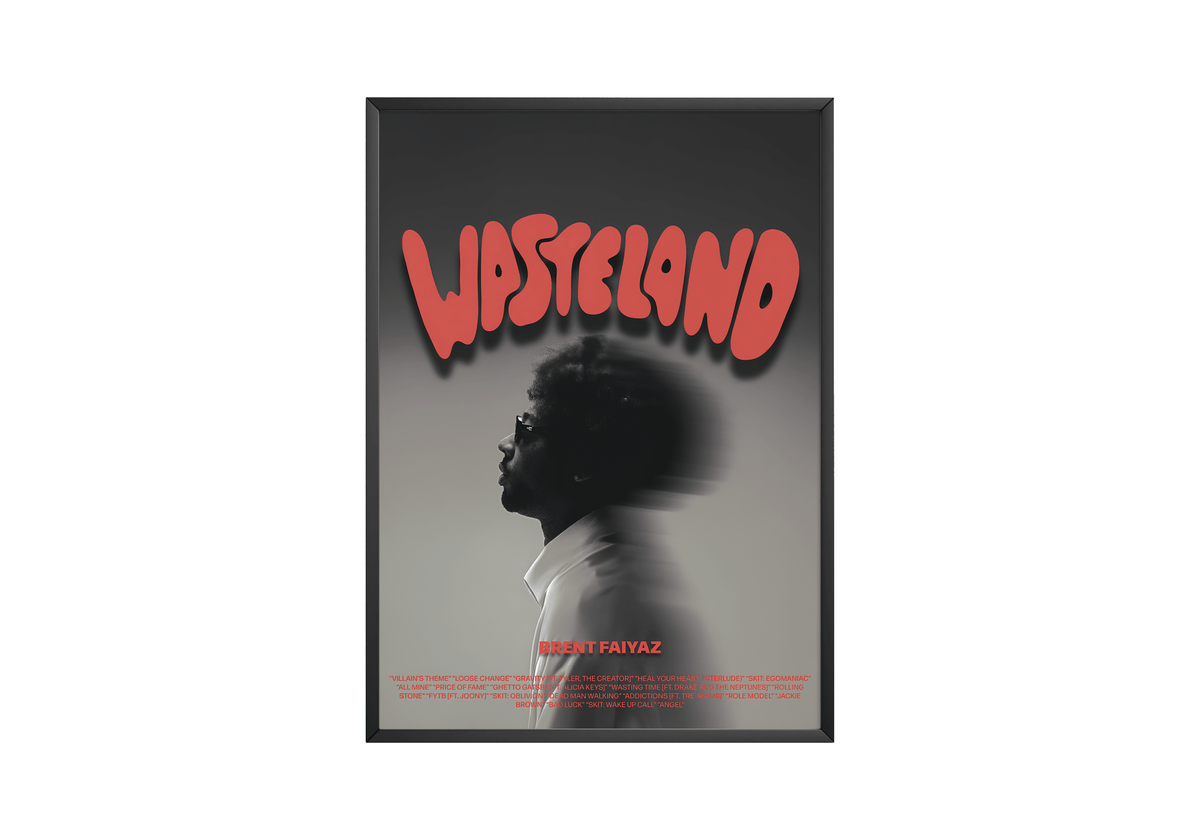Brent Faiyaz 'Wasteland' Focus Poster - Posters, Prints & Wall Art | HYPE Posters