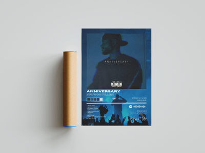 Bryson Tiller 'Anniversary' Album Poster - Posters, Prints & Wall Art | HYPE Posters