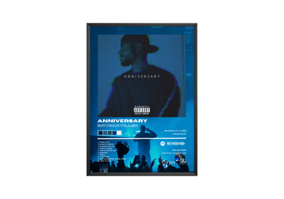 Bryson Tiller 'Anniversary' Album Poster - Posters, Prints & Wall Art | HYPE Posters
