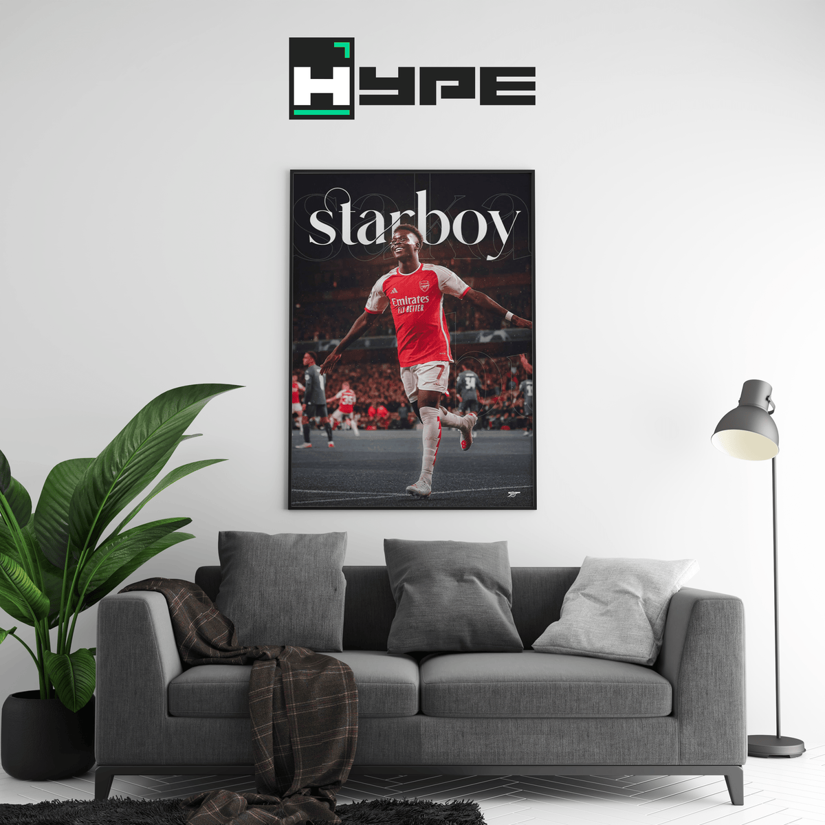 Bukayo Saka 'Starboy' Poster - Posters, Prints & Wall Art | HYPE Posters