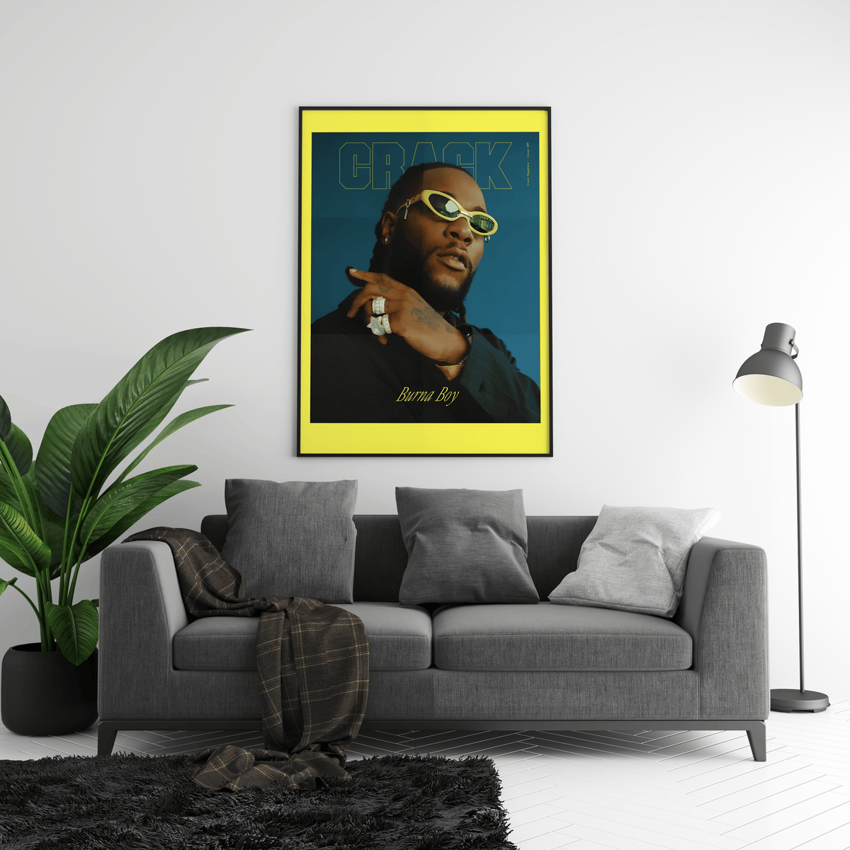 Burna Boy 'Crack Magazine' Poster - Posters, Prints & Wall Art | HYPE Posters