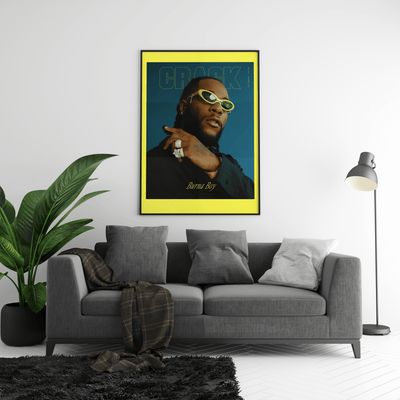 Burna Boy 'Crack Magazine' Poster - Posters, Prints & Wall Art | HYPE Posters