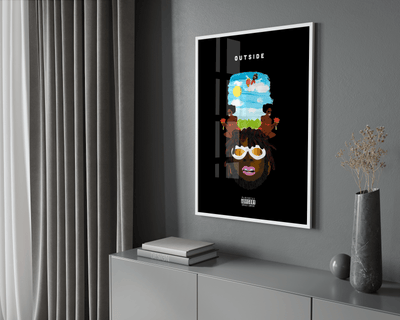 Burna Boy 'Outside' Poster - Posters, Prints & Wall Art | HYPE Posters