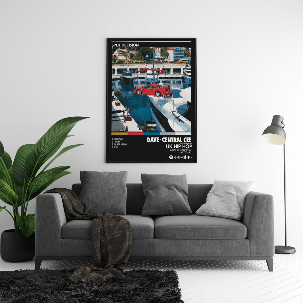 Central Cee 'Split Decision' Album Poster - Posters, Prints & Wall Art | HYPE Posters