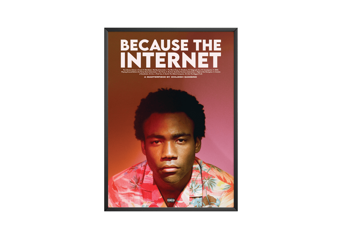 Childish Gambino 'Because The Internet' Poster - Posters, Prints & Wall Art | HYPE Posters
