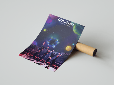 Coldplay 'Music Of Spheres' Poster - Posters, Prints & Wall Art | HYPE Posters