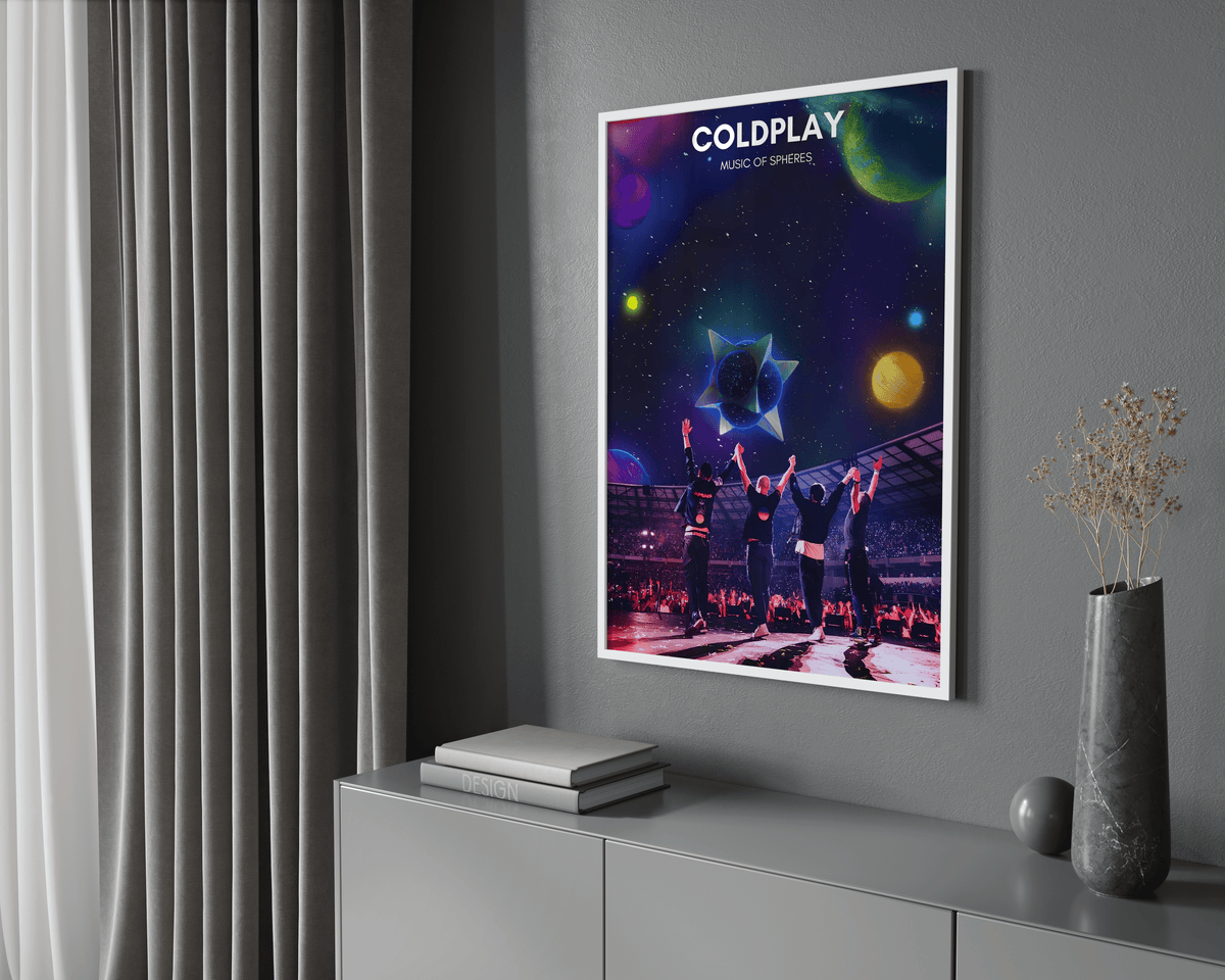 Coldplay 'Music Of Spheres' Poster - Posters, Prints & Wall Art | HYPE Posters