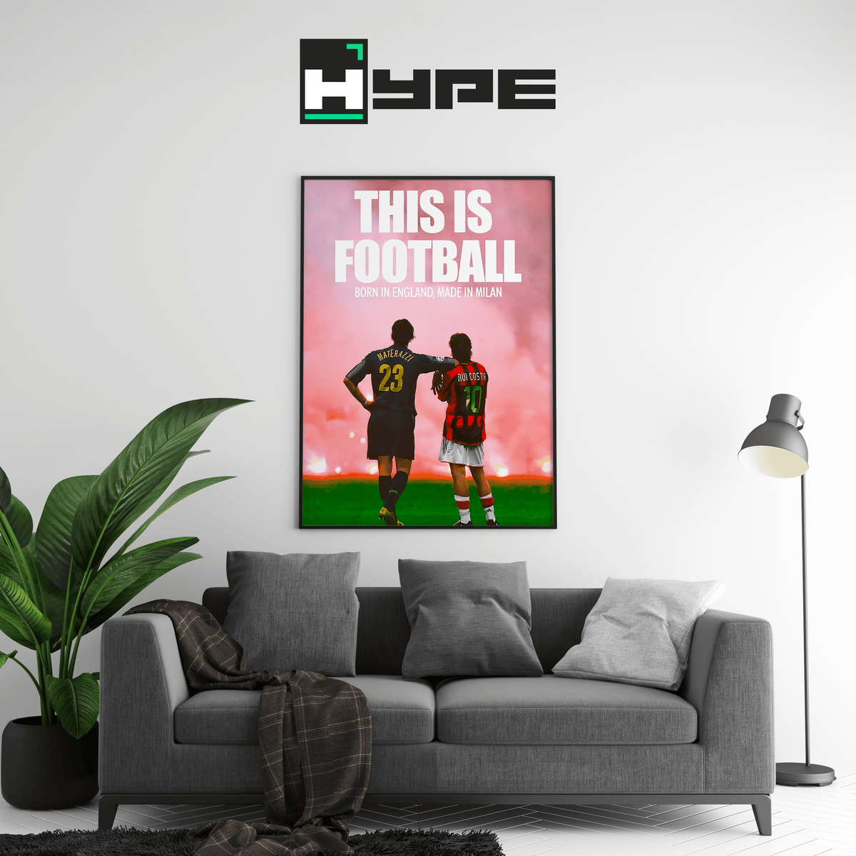 Costa & Materazzi 'This Is Football' Poster - Posters, Prints & Wall Art | HYPE Posters