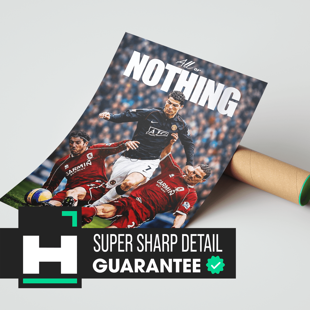 Cristiano Ronaldo ‘All Or Nothing’ Poster - Posters, Prints & Wall Art | HYPE Posters