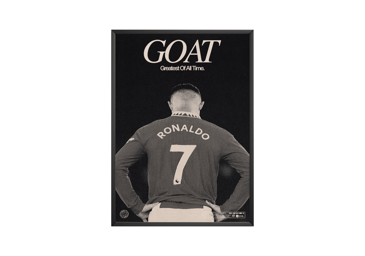 Cristiano Ronaldo 'GOAT' Poster - Posters, Prints & Wall Art | HYPE Posters