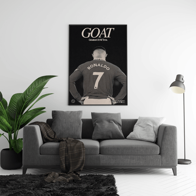 Cristiano Ronaldo 'GOAT' Poster - Posters, Prints & Wall Art | HYPE Posters
