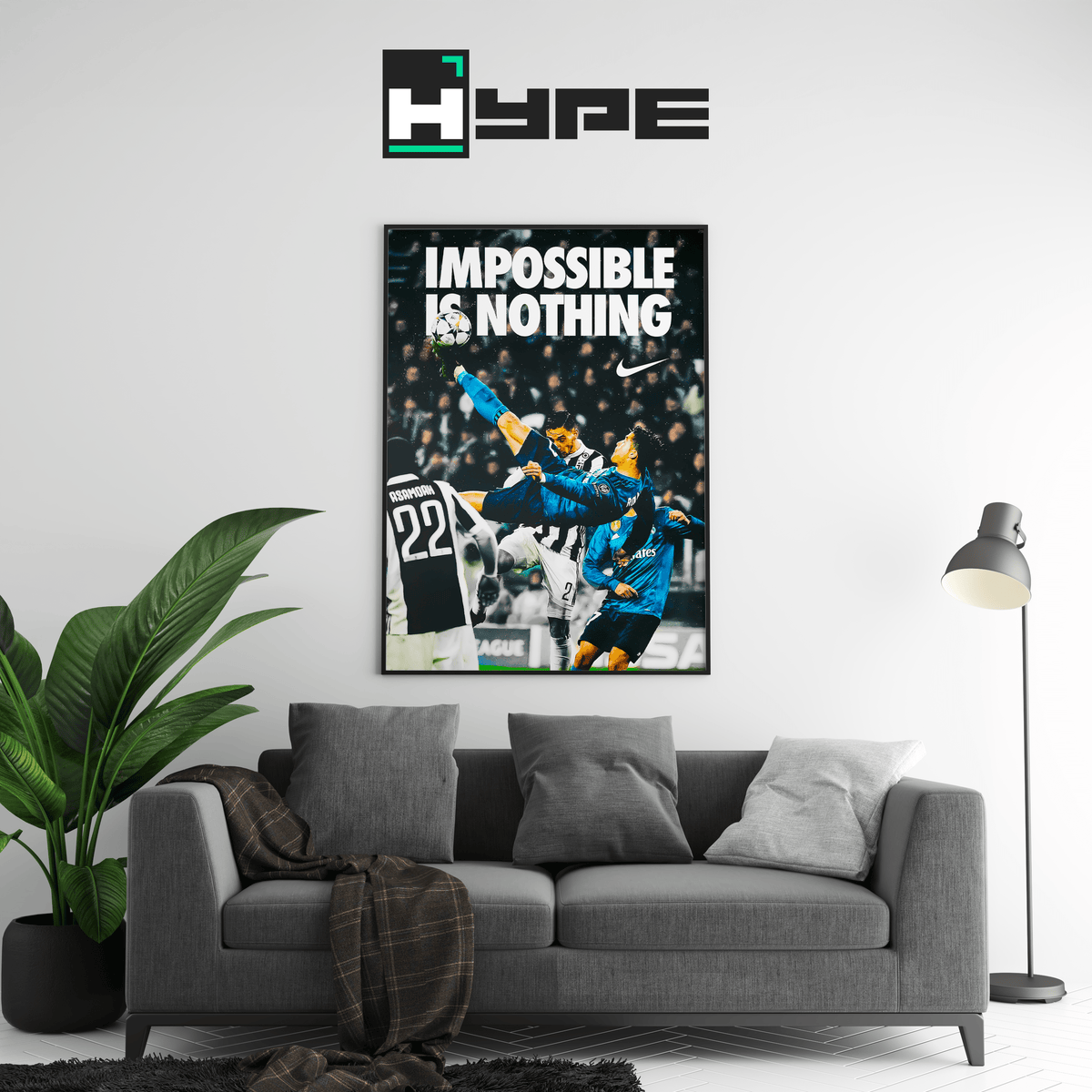 Cristiano Ronaldo 'Impossible Is Nothing' Poster - Posters, Prints & Wall Art | HYPE Posters