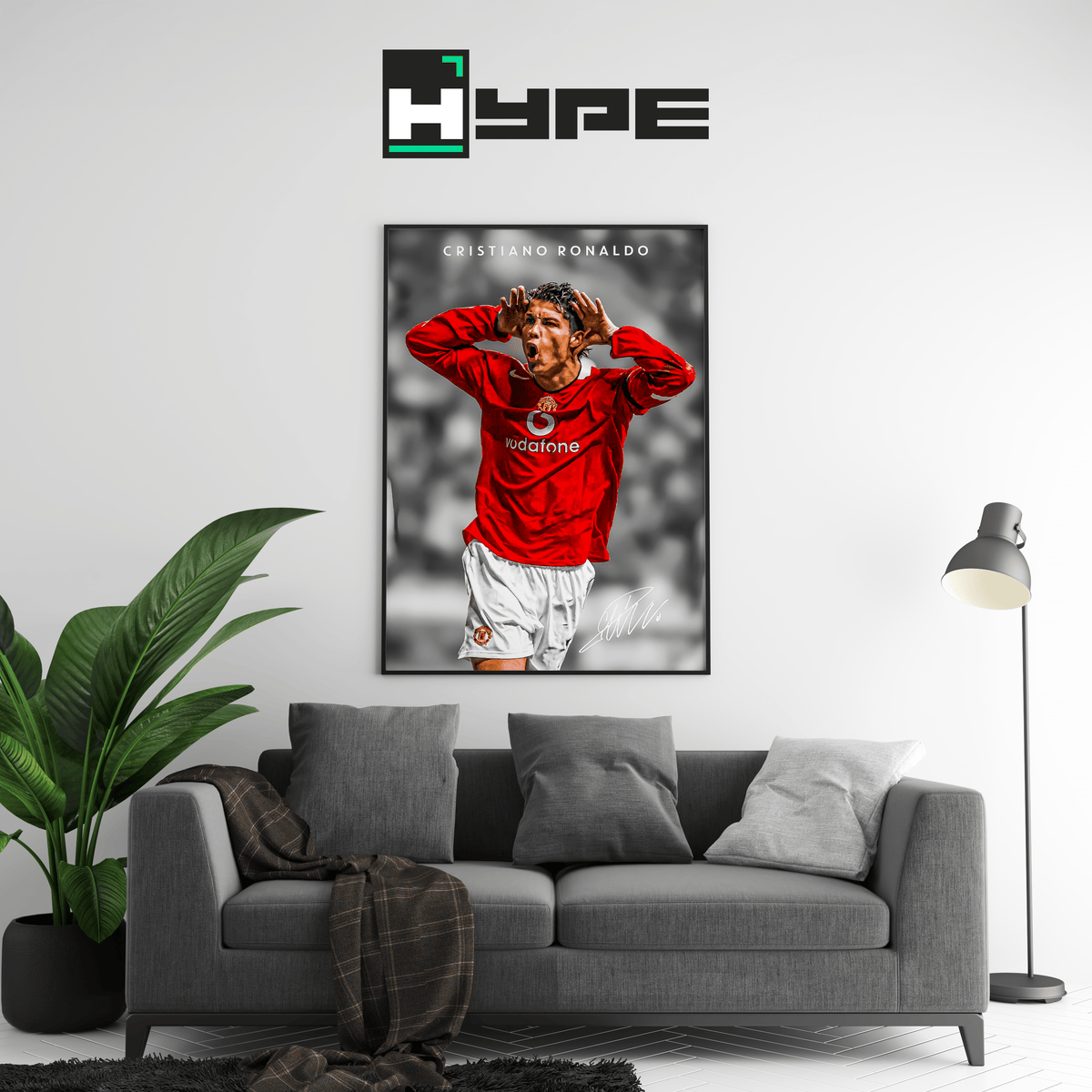Cristiano Ronaldo Vintage Poster - Posters, Prints & Wall Art | HYPE Posters