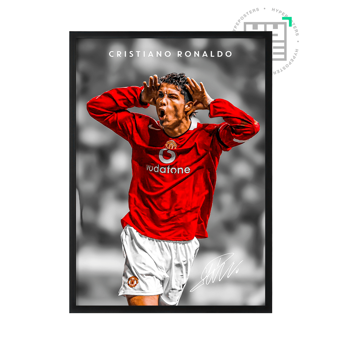 Cristiano Ronaldo Vintage Poster - Posters, Prints & Wall Art | HYPE Posters
