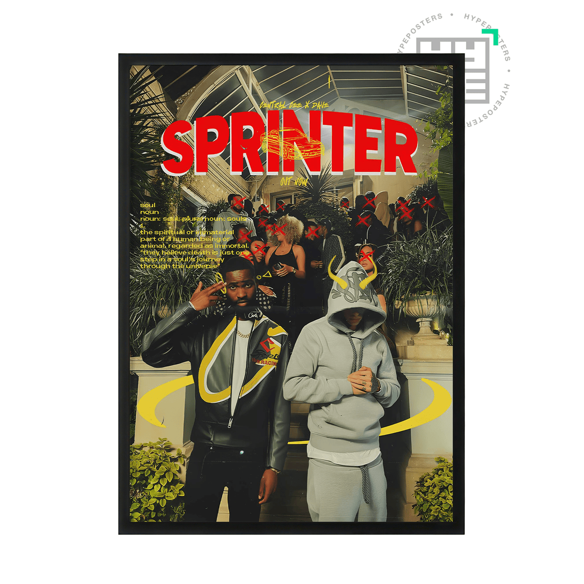 Dave & Central Cee Sprinter Poster - Posters, Prints & Wall Art | HYPE Posters