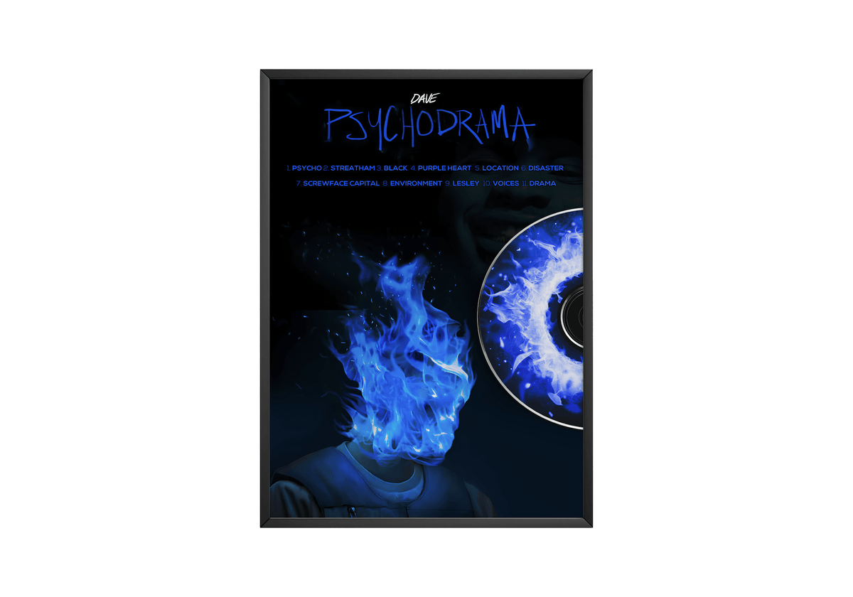 Dave - "PSYCHODRAMA" Album Poster - Posters, Prints & Wall Art | HYPE Posters