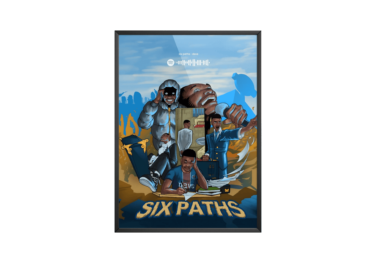 Dave 'Six Paths' Spotify Poster - Posters, Prints & Wall Art | HYPE Posters
