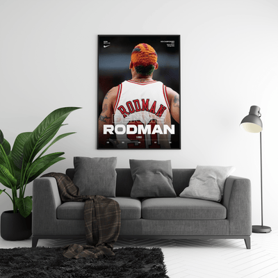 Dennis Rodman 5 Rings Poster - Posters, Prints & Wall Art | HYPE Posters