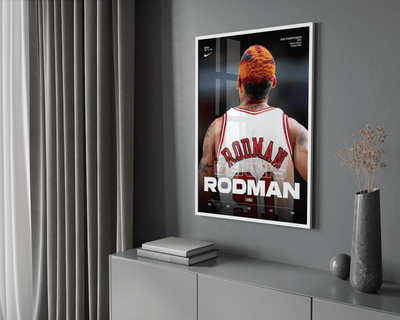 Dennis Rodman 5 Rings Poster - Posters, Prints & Wall Art | HYPE Posters