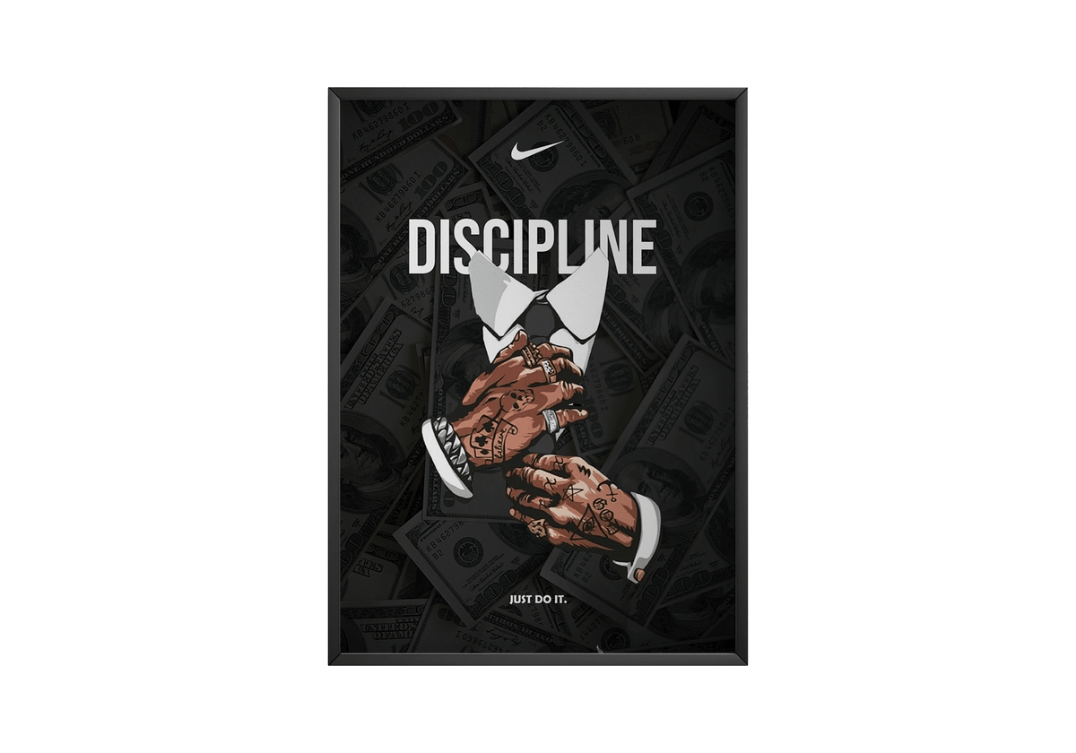 Discipline Money Nike Poster - Posters, Prints & Wall Art | HYPE Posters
