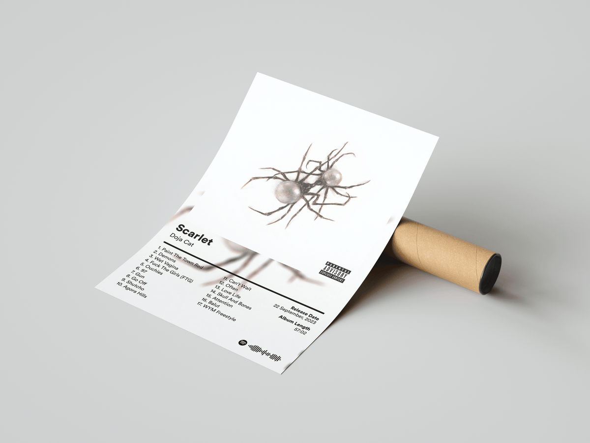Doja Cat 'Scarlet' Album Poster - Posters, Prints & Wall Art | HYPE Posters