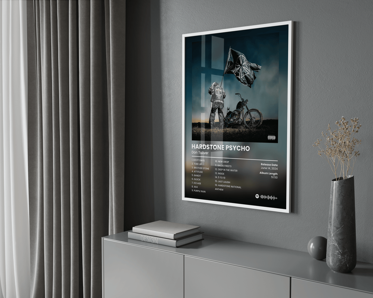 Don Toliver 'Hardstone Psycho' Album Poster - Posters, Prints & Wall Art | HYPE Posters