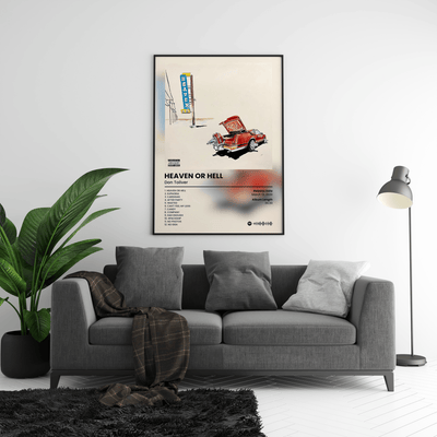 Don Toliver 'Heaven Or Hell' Album Poster - Posters, Prints & Wall Art | HYPE Posters