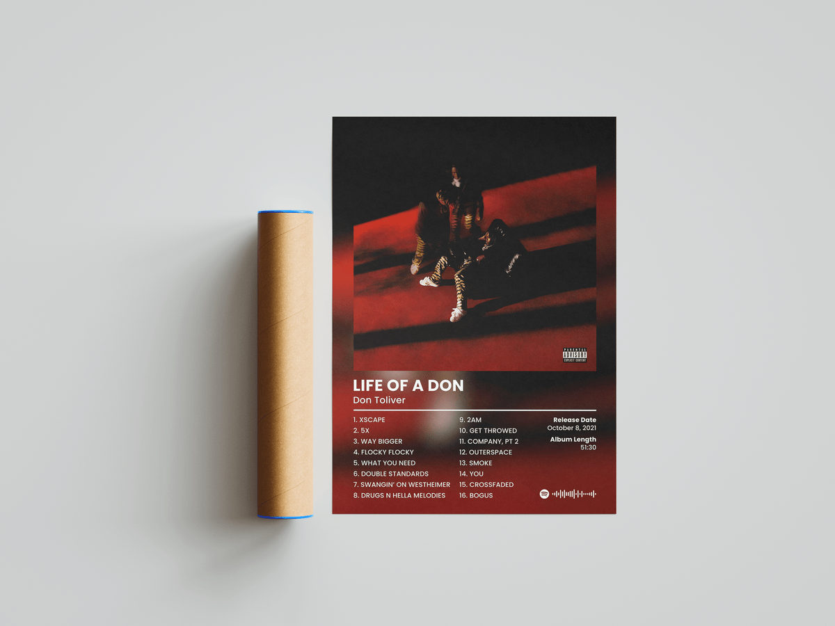 Don Toliver 'Life Of A Don' Album Poster - Posters, Prints & Wall Art | HYPE Posters
