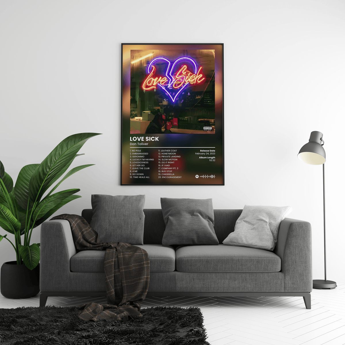 Don Toliver 'Love Sick' Album Poster - Posters, Prints & Wall Art | HYPE Posters