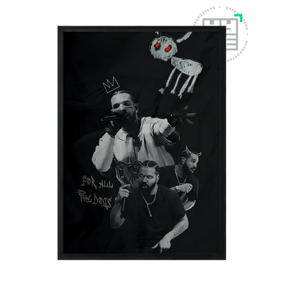Drake For All The Dogs Poster - Posters, Prints & Wall Art | HYPE Posters