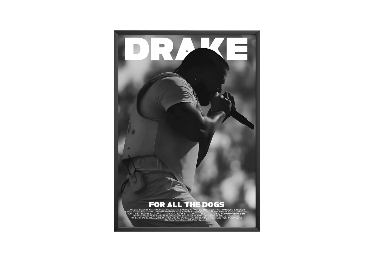 Drake 'For All The Dogs' Poster - Posters, Prints & Wall Art | HYPE Posters